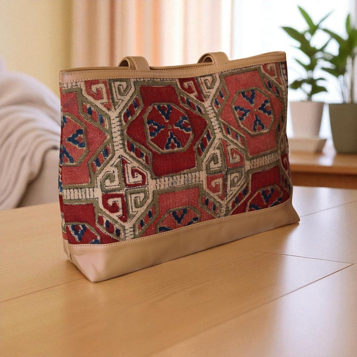 Vajra Kalamkari Dhurrie Bag