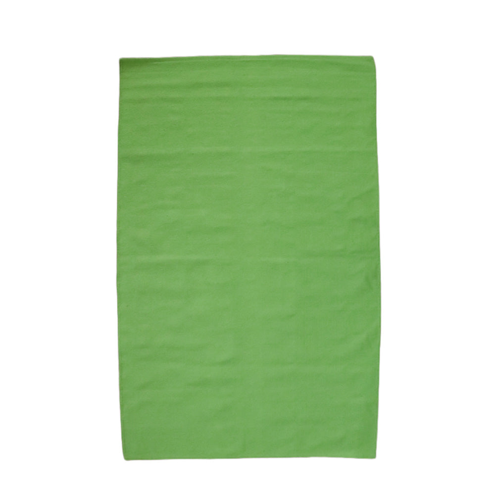 Cotton Woven Plain Apple Geen Dana Dhurrie