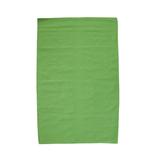 Cotton Woven Plain Apple Geen Dana Dhurrie