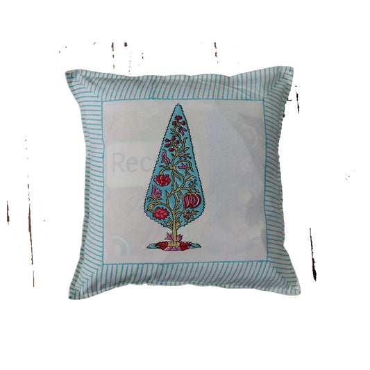 Cotton Pakhi Block Printed Cushion Cover