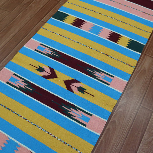 Darsh Cotton Handwoven Dhurrie - 2X6 Feet