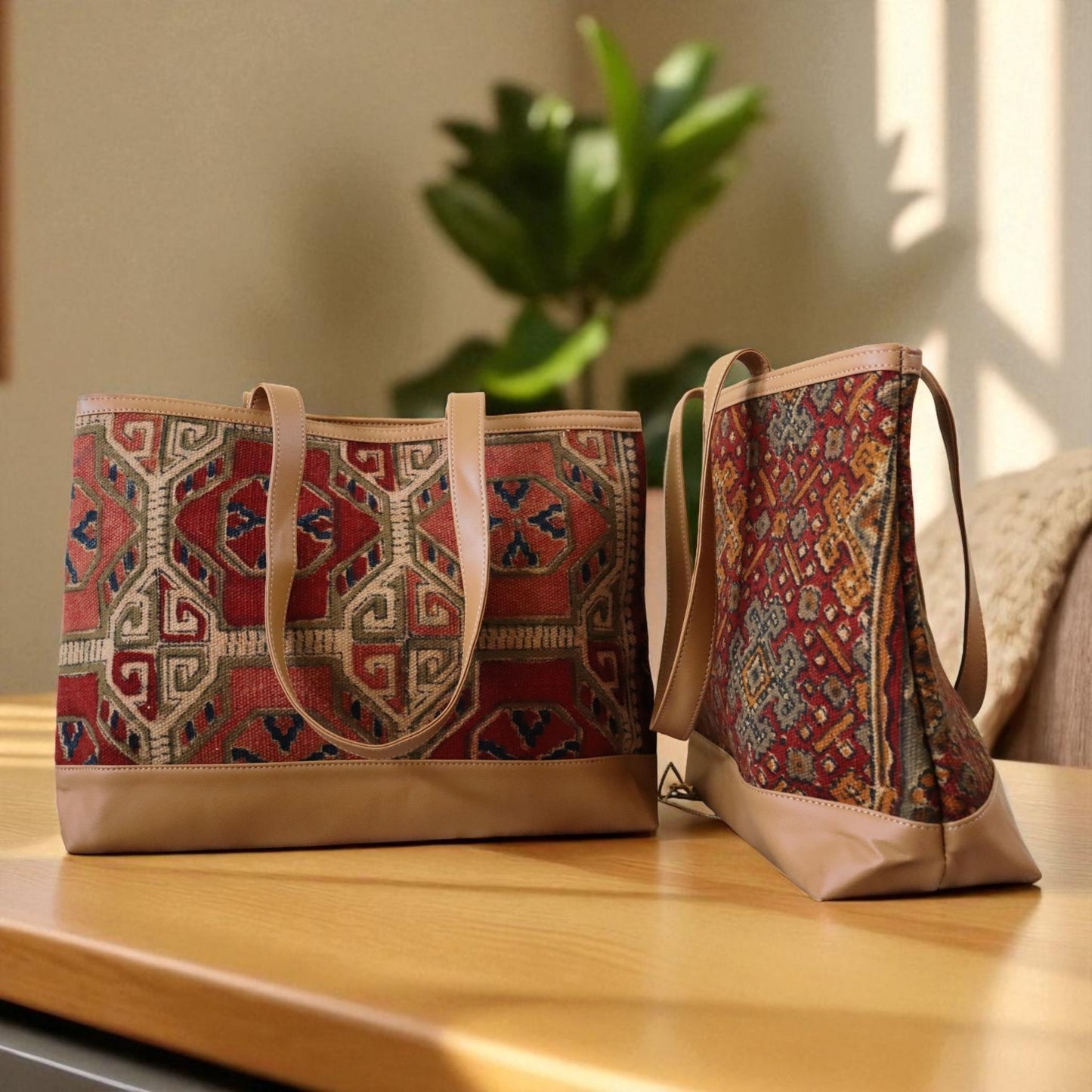 Vajra Kalamkari Dhurrie Bag