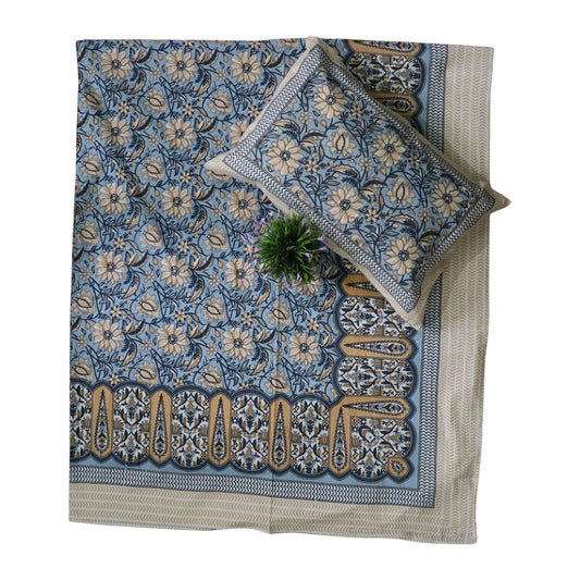 Block Printed Cotton Bedcover-03