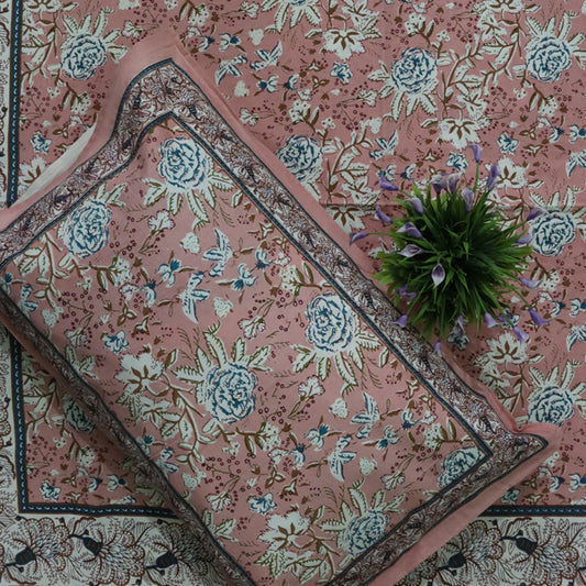 Block Printed Cotton Bedcover-01