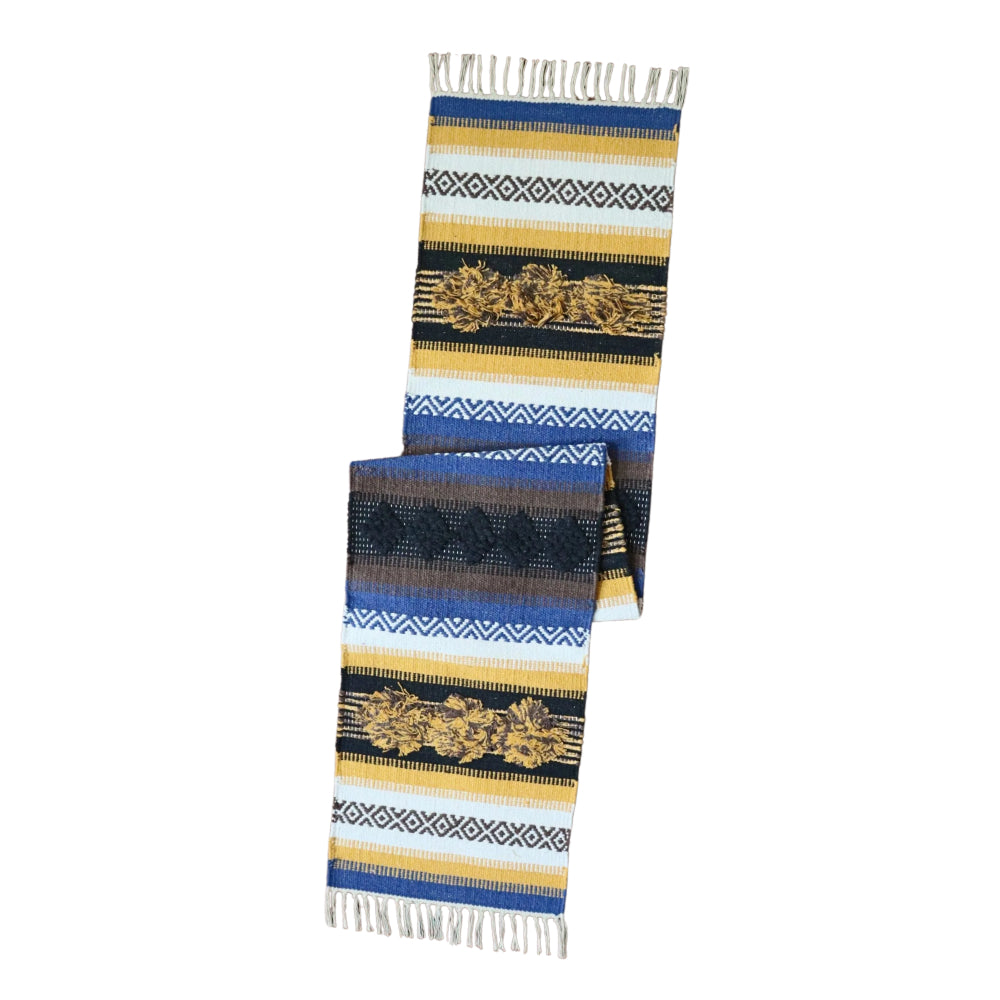 Cotton Dhurrie Woven Boho Table Runner-4