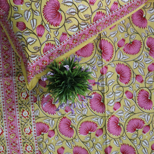 Block Printed Cotton Bed Cover-08