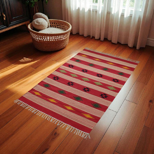 Cotton Woven Reena Warangal Dhurrie