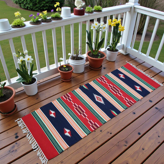 Multi Color Dhurrie Runner