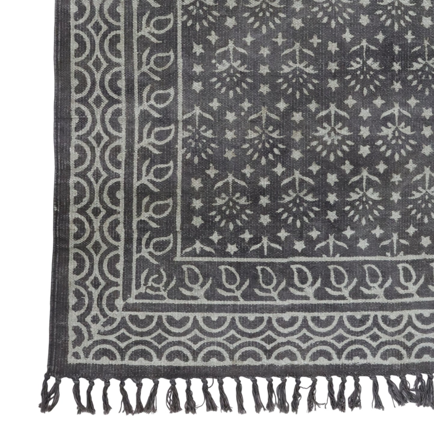 Juhi Dabu Block Printed Cotton Kashish Colour Dhurrie