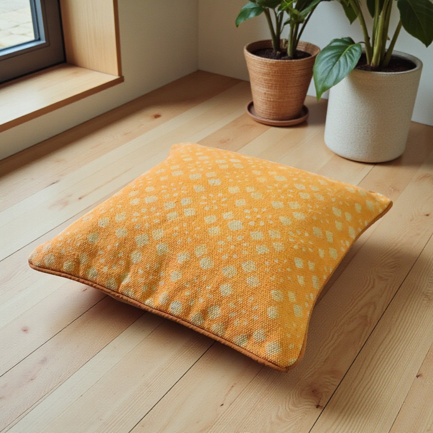 Surya Dabu Block Printed Dhurrie Cushion Cover