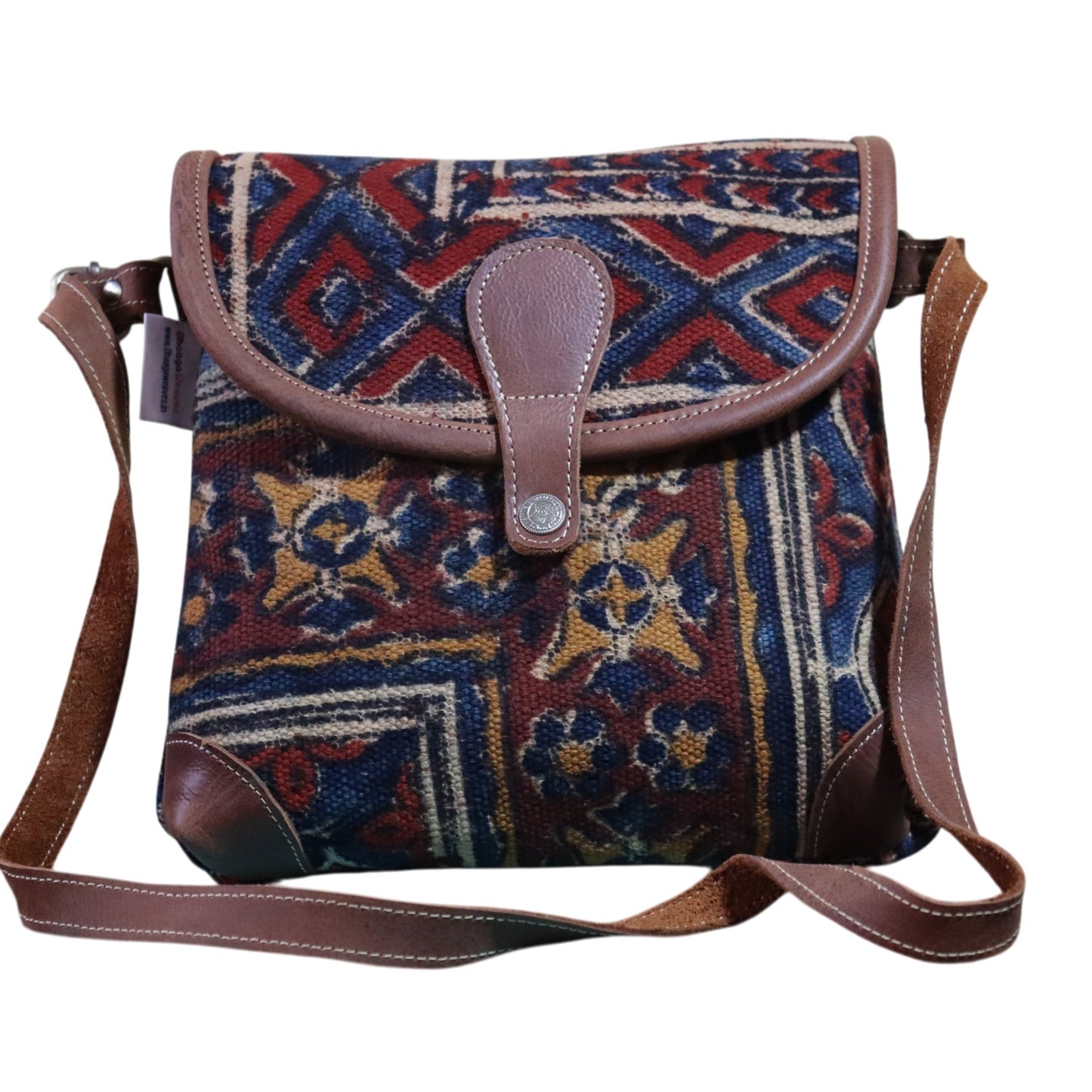 Floral Kalamkari Handblock Printed Sling Bag