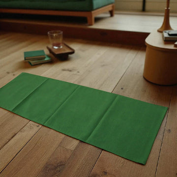 Dana Plain Woven Forest Green Runner 2x6 Ft