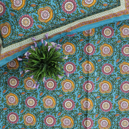 Block Printed Cotton Bed Cover-07