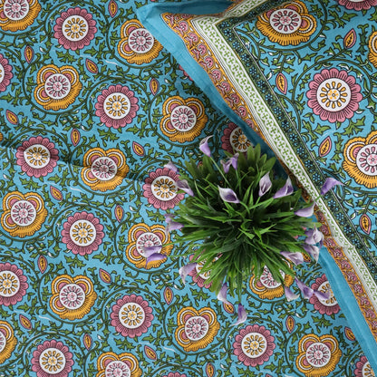 Block Printed Cotton Bed Cover-07