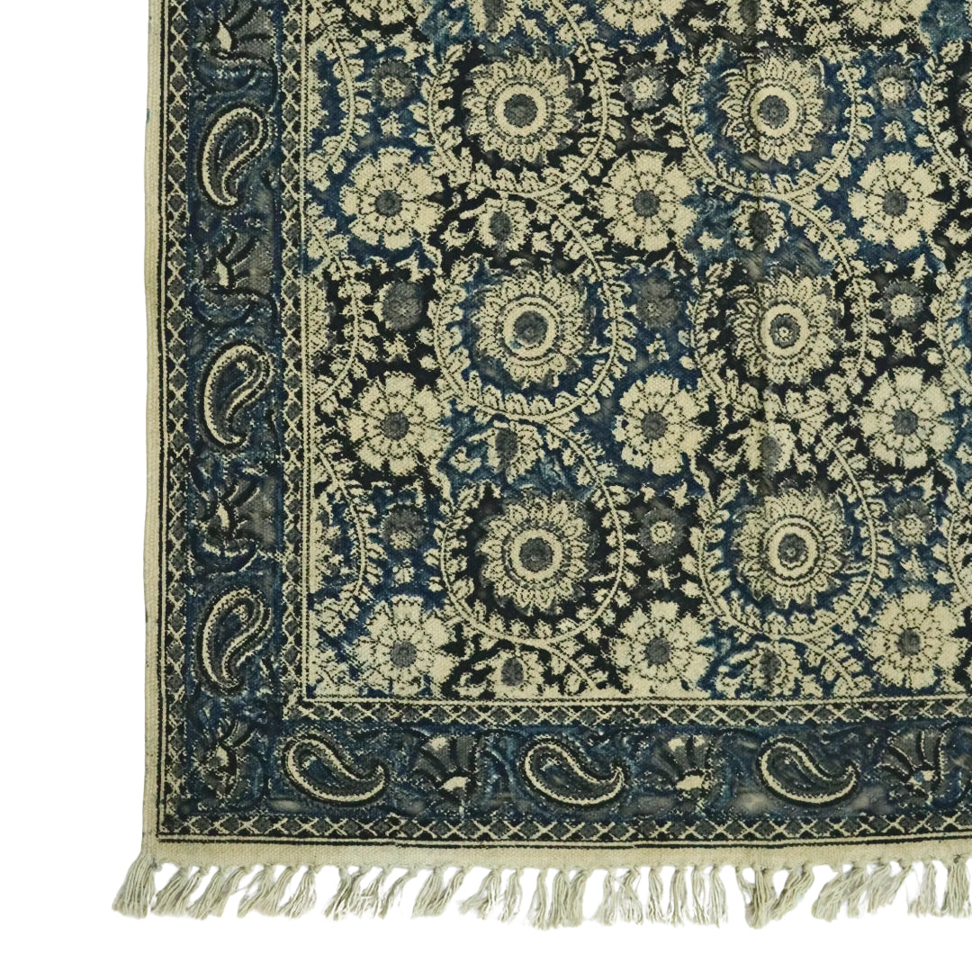Anaya Woven Cotton Kalamkari Printed Dhurrie