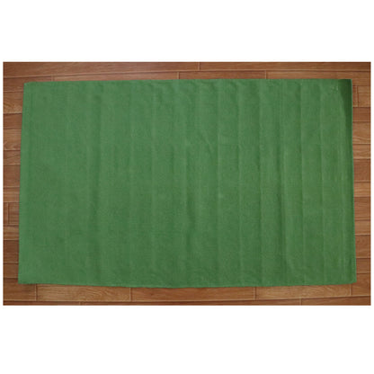 Cotton Woven Dana Forest Green Dhurrie