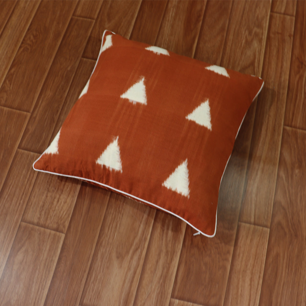 Cotton Charu Ikkat Cushion Cover