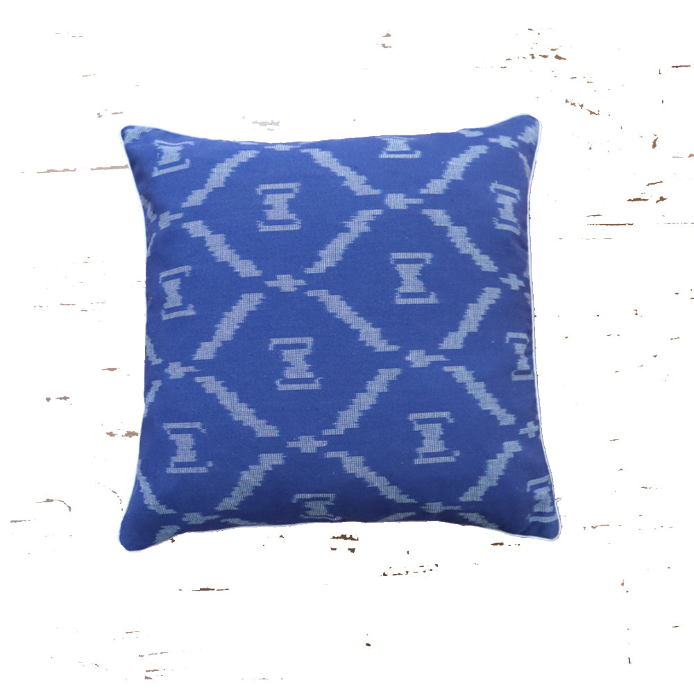 Cotton Neel Ikkat Cushion Cover