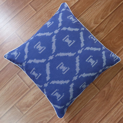 Cotton Neel Ikkat Cushion Cover