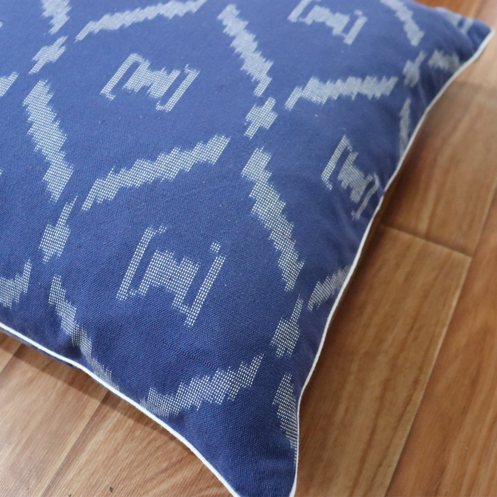 Cotton Neel Ikkat Cushion Cover
