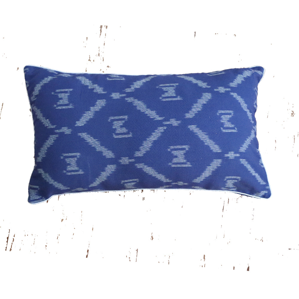 Cotton Neel Ikkat Cushion Cover