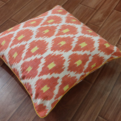 Cotton Neeta Ikkat Cushion Cover