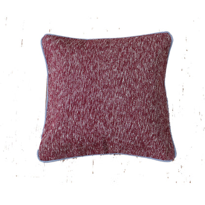 Cotton Biro Maroon Dhurrie Cushion Cover