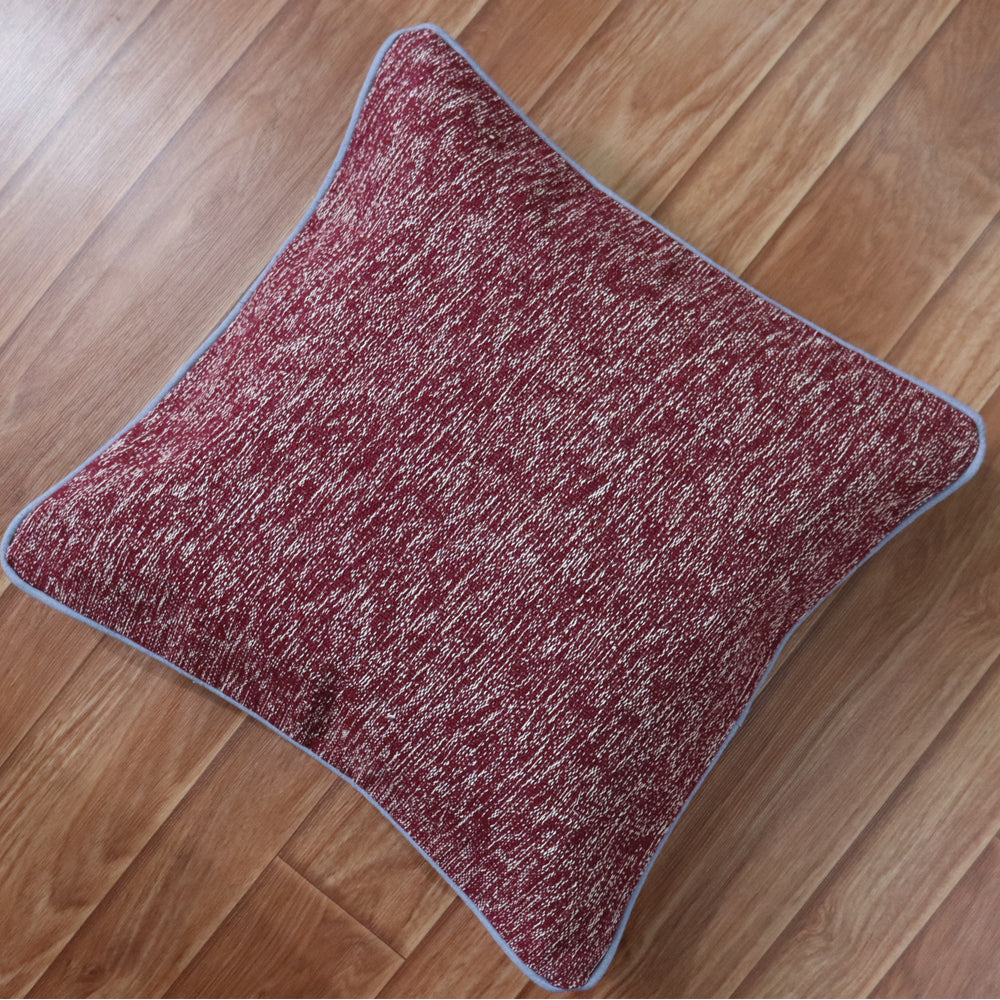 Cotton Biro Maroon Dhurrie Cushion Cover