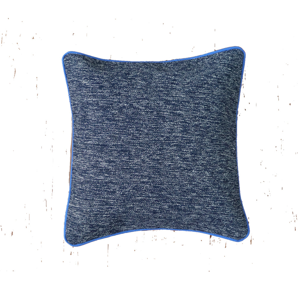 Cotton Biro Blue Dhurrie Cushion Cover