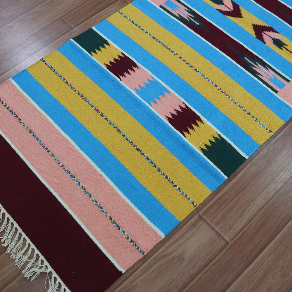 Darsh Cotton Handwoven Dhurrie - 2X6 Feet