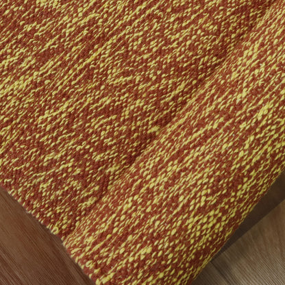 Cotton Handloom Woven Yoga Mat - Red