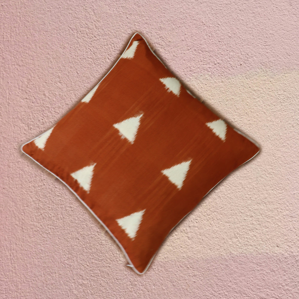 Cotton Charu Ikkat Cushion Cover