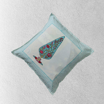Cotton Pakhi Block Printed Cushion Cover