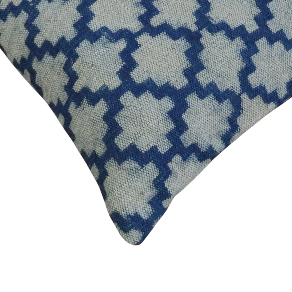 Aradhya Indigo Cushion Cover - 16x16 Inches