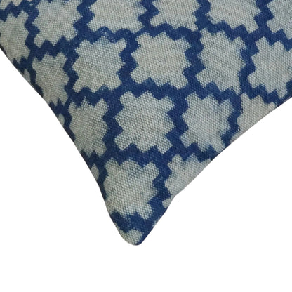 Aradhya Indigo Cushion Cover - 16x16 Inches