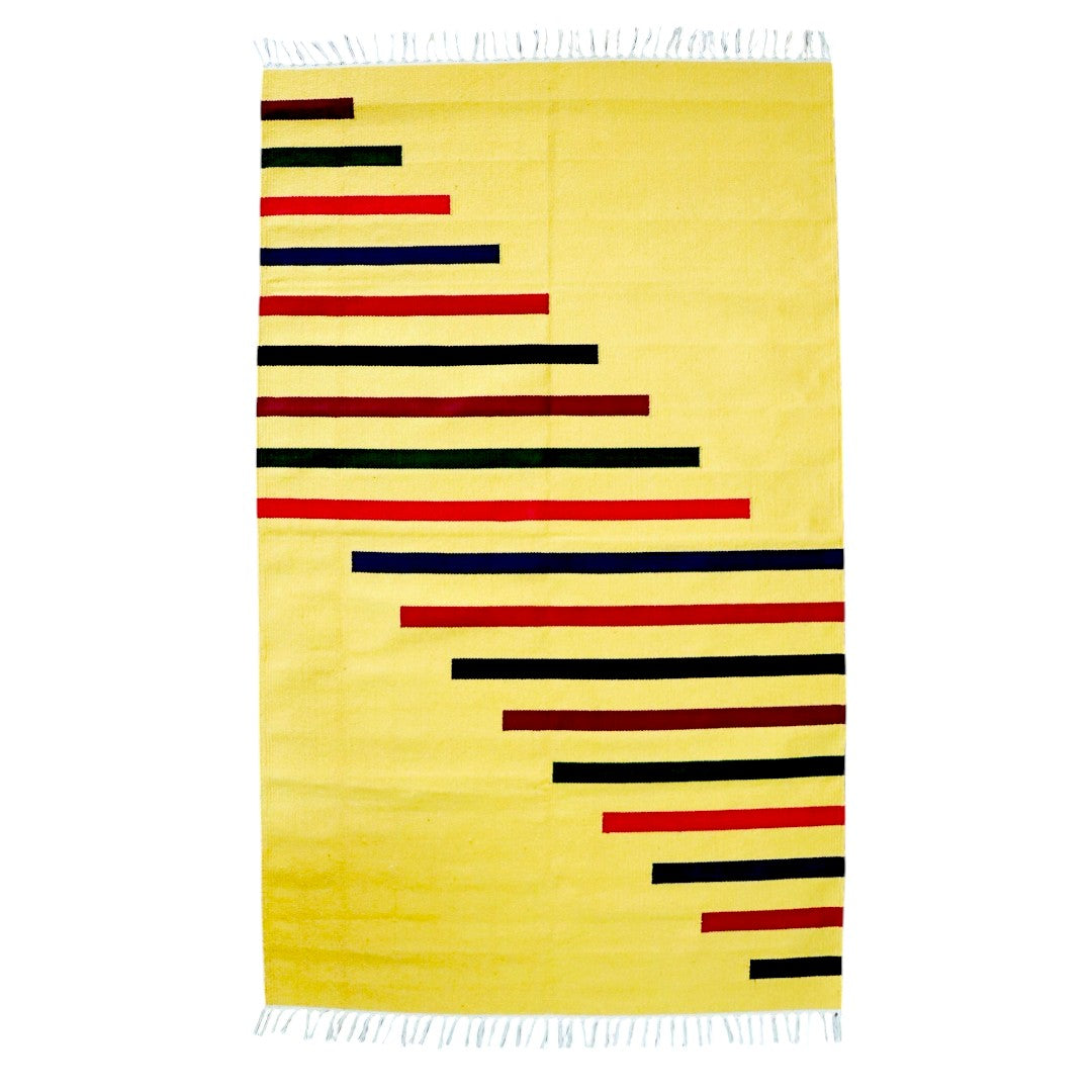 Asta Handwoven Cotton Dhurrie