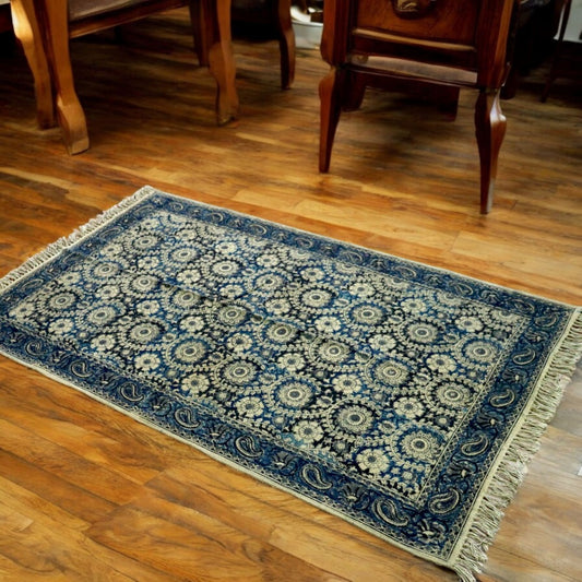 Anaya Woven Cotton Kalamkari Printed Dhurrie