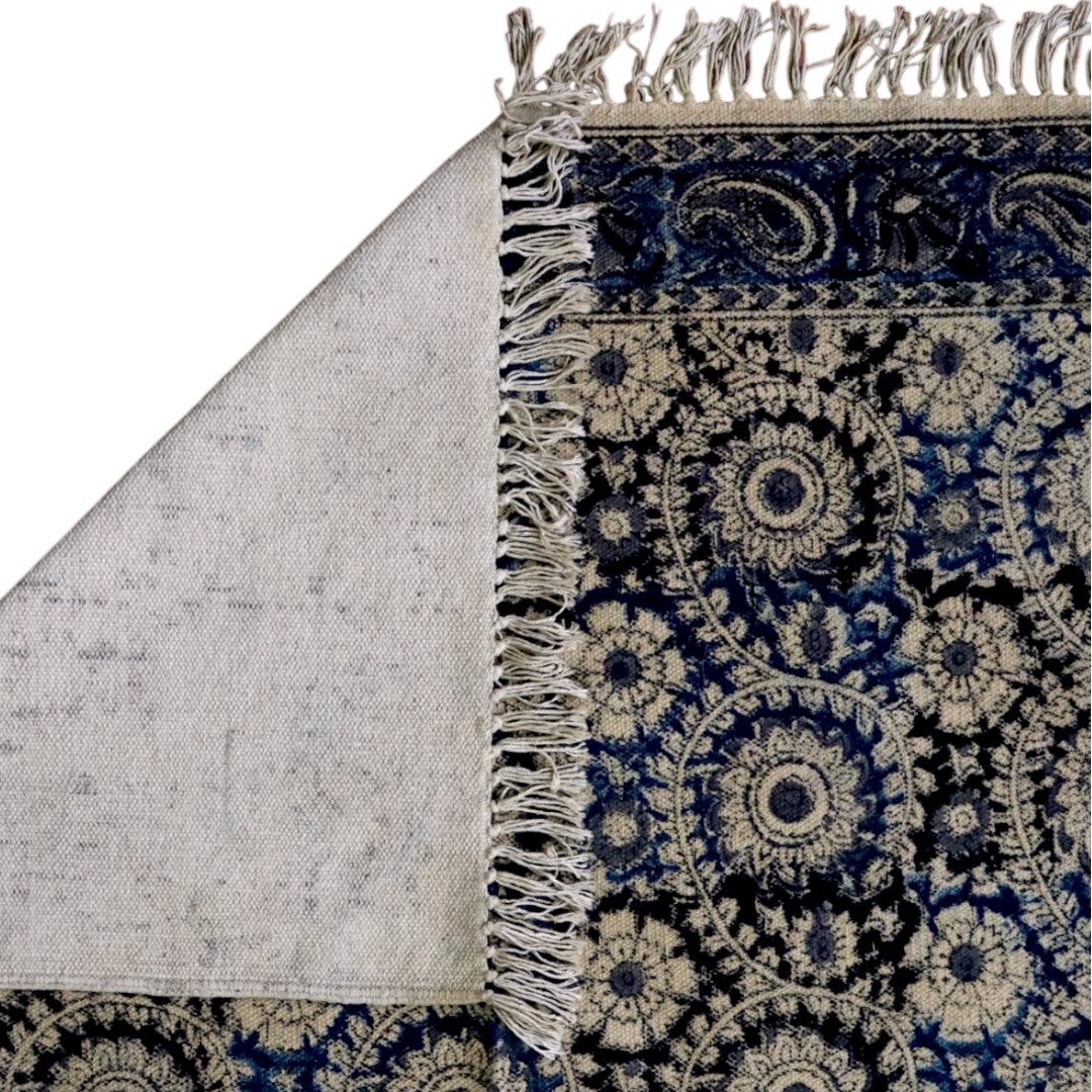 Anaya Woven Cotton Kalamkari Printed Dhurrie