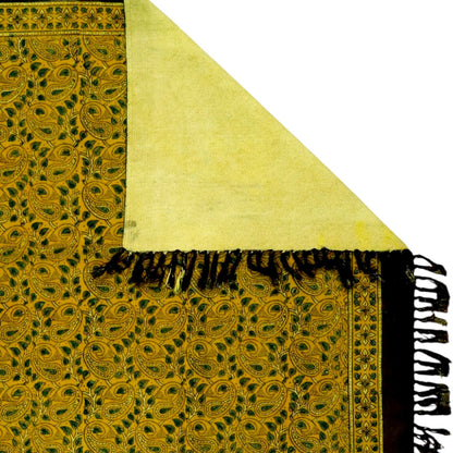 Darsa Ajrakh Cotton Woven Block Printed Dhurrie