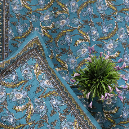 Block Printed Cotton Bed Cover-06