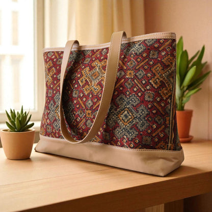 Vara Kalamkari  Daily Use Dhurrie Bag