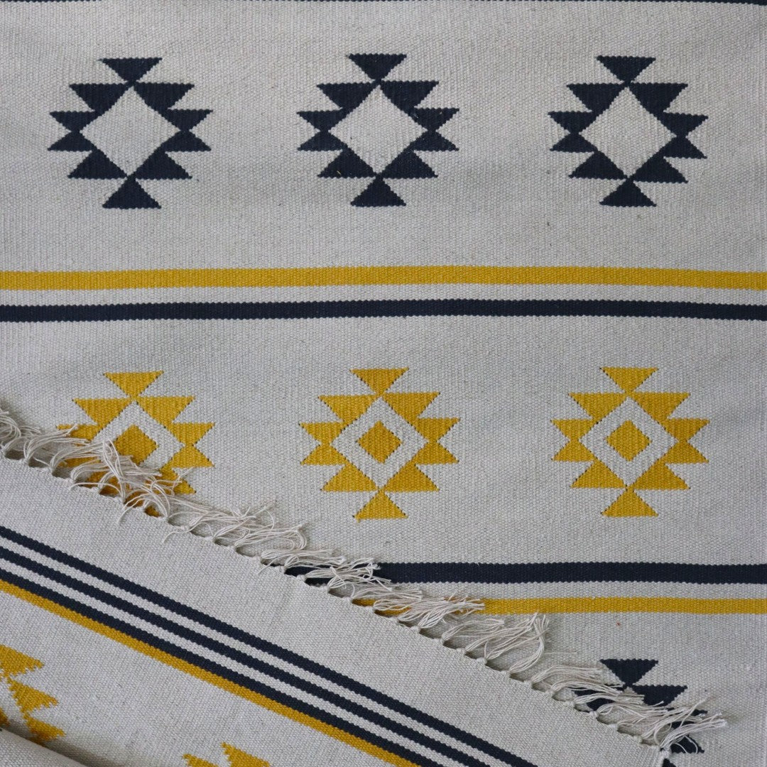 Woven Stars Dhurrie Runner 2x6 Feet