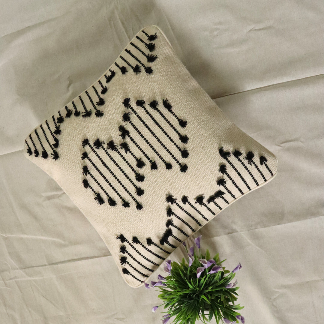 Cotton Dhurrie Cushion Cover 09(16X16 inches)