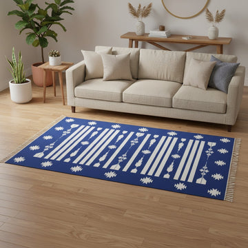 Jaipuria Cotton Handwoven Dhurrie