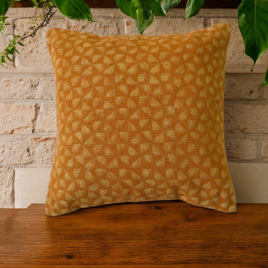 Cotton Dabu Printed Daimond cushion cover