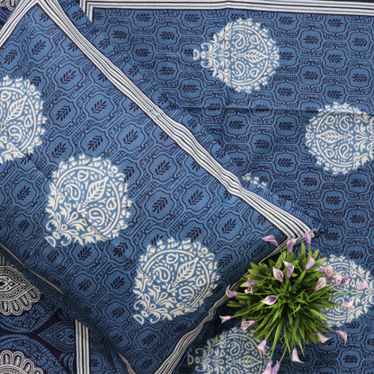 Block Printed Cotton Bedcover-02