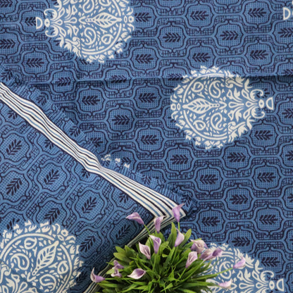 Block Printed Cotton Bedcover-02