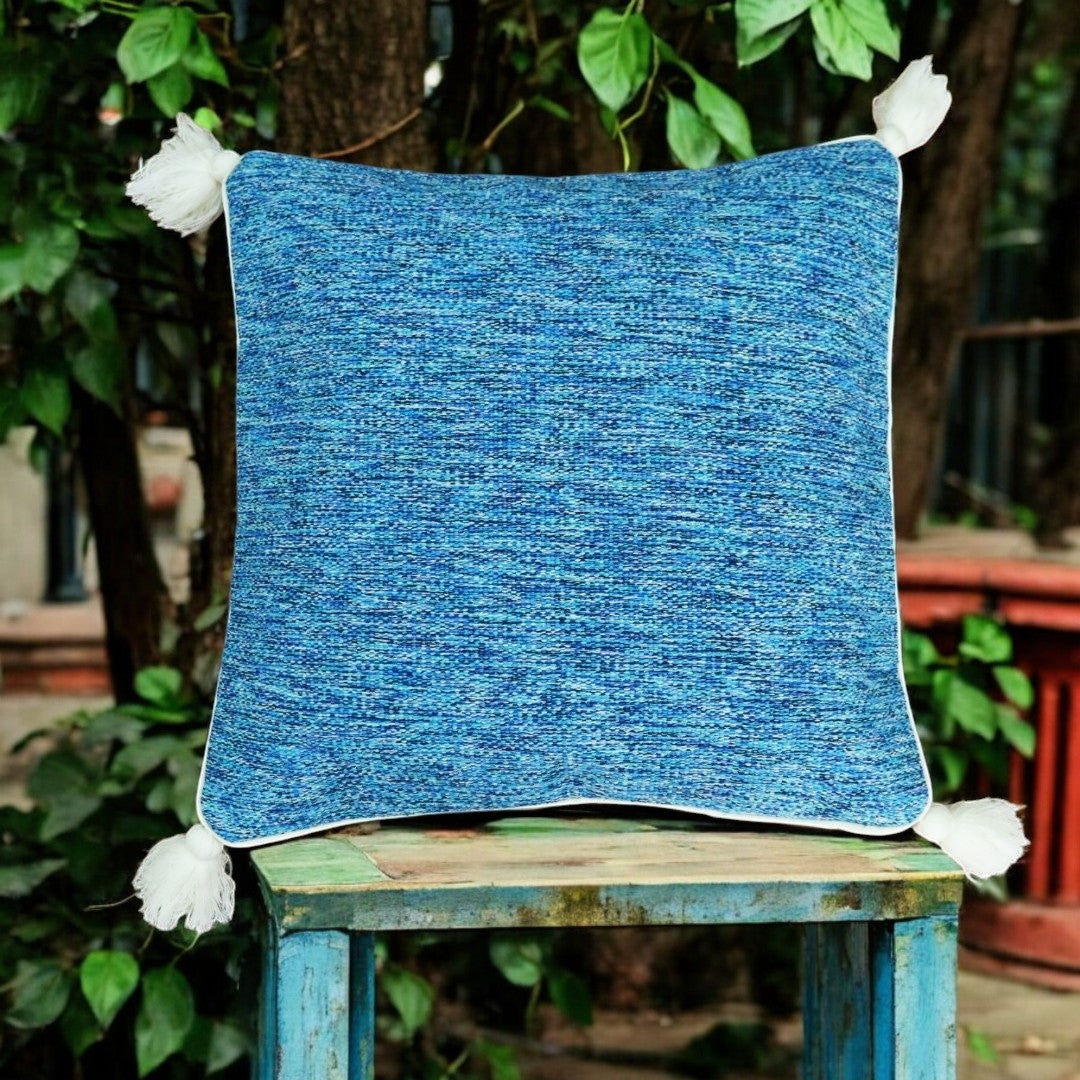 Neel Cotton Dhurrie Woven Cushion Cover