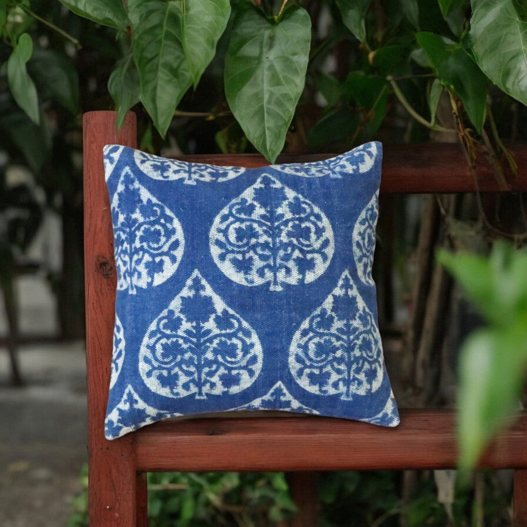 Cotton Indigo  Bani Cushion Cover