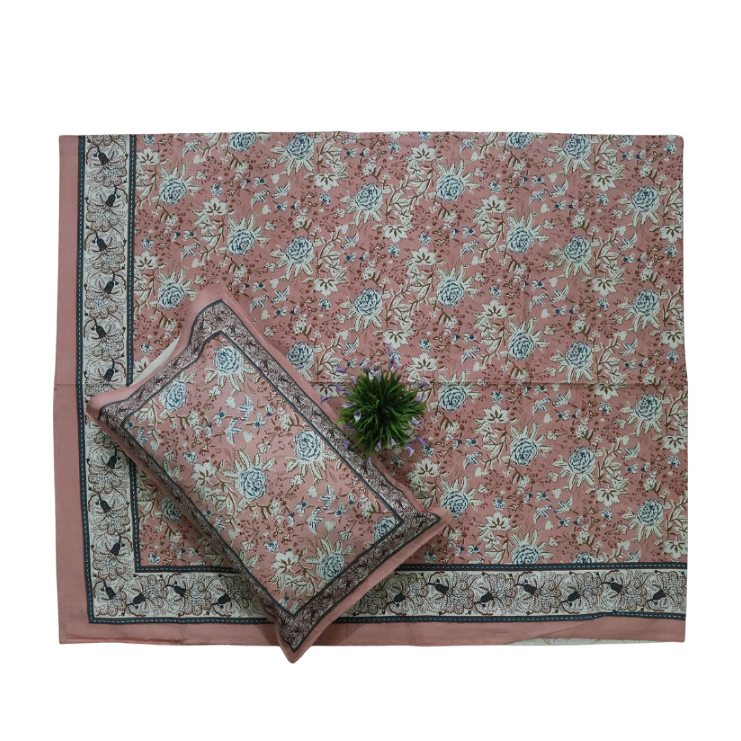Block Printed Cotton Bedcover-01